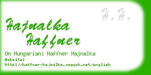 hajnalka haffner business card